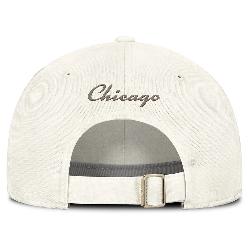 Men's Nike Stone Chicago White Sox Club Adjustable Hat