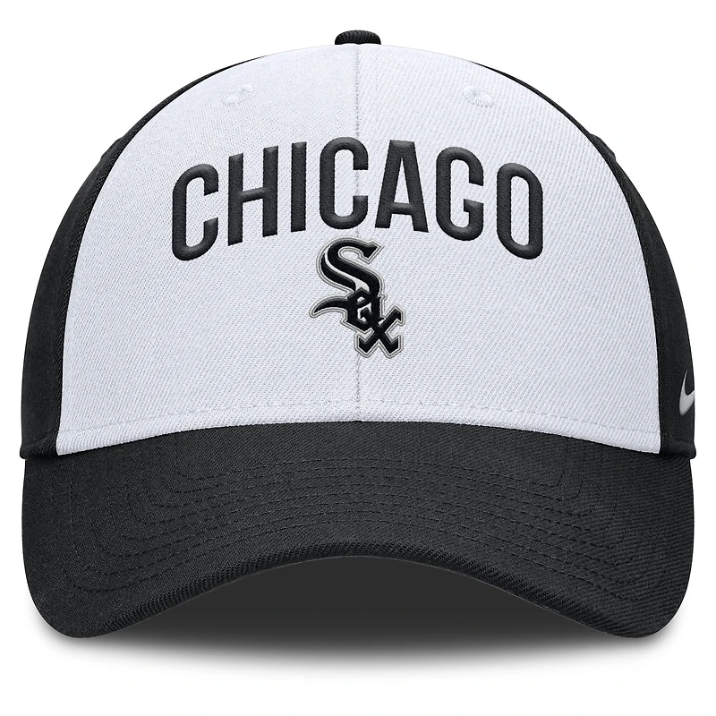 Casquette ajustable Nike blanche/noire Chicago White Sox Club Performance pour homme
