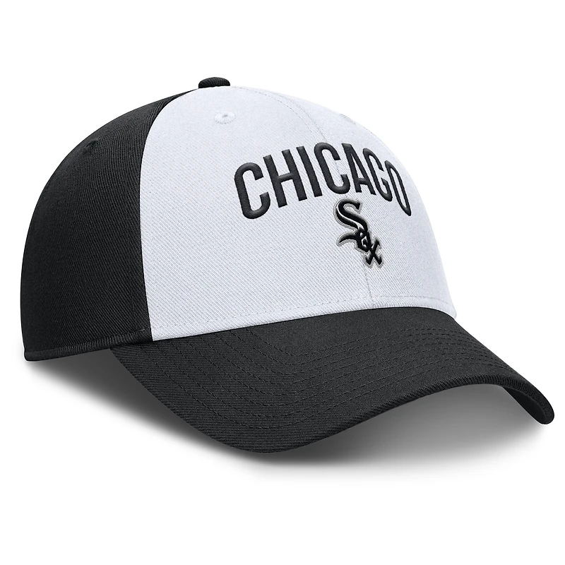 Casquette ajustable Nike blanche/noire Chicago White Sox Club Performance pour homme