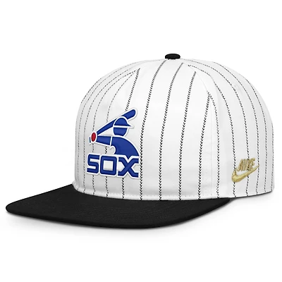 Casquette ajustable Nike Pro Chicago White Sox Cooperstown Collection blanche et noire pour homme