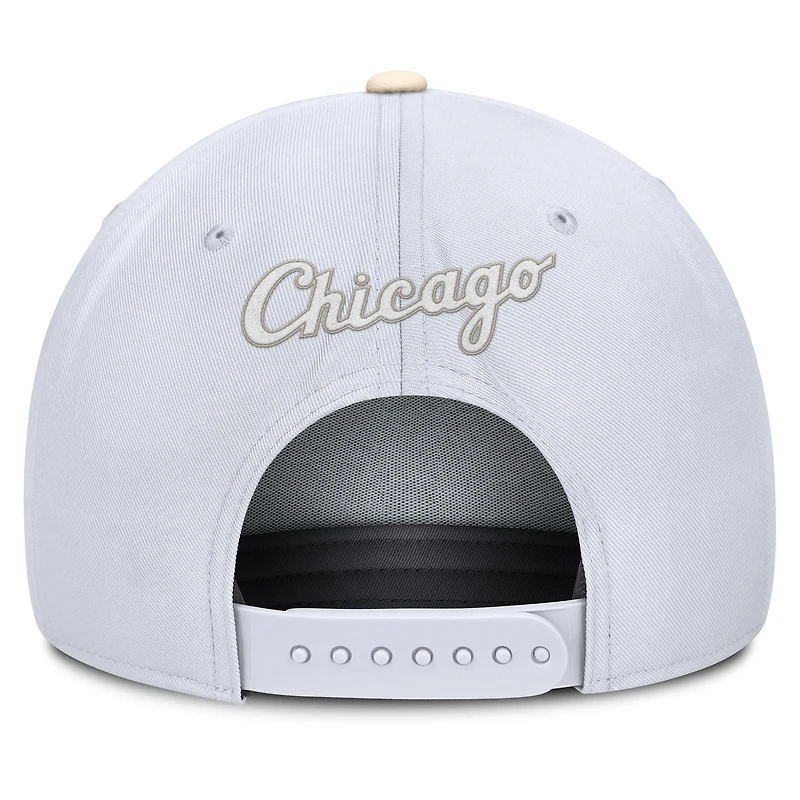 Men's Nike White/Cream Chicago White Sox Pro Performance Snapback Hat