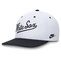 Men's Nike White/Navy Chicago White Sox Cooperstown Collection Pro Performance Snapback Hat