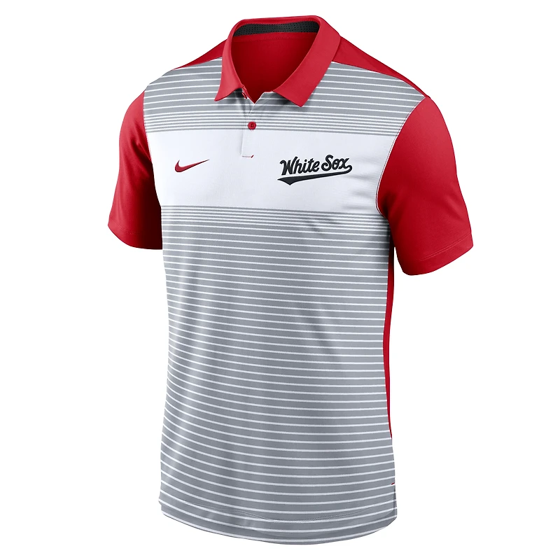 Polo Nike blanc/rouge Chicago White Sox 2025 City Connect Legacy Icon Vapor Dri-FIT pour homme