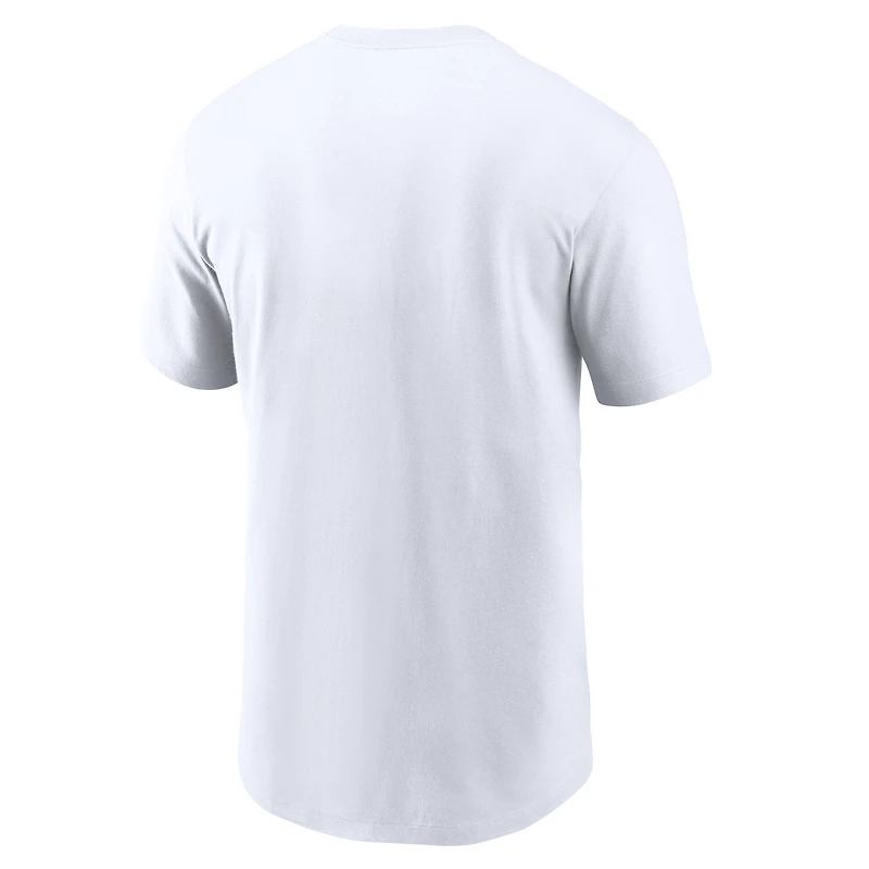 Men's Nike White Chicago Sox Cooperstown Collection Logo T-Shirt