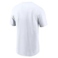 Men's Nike White Chicago Sox Cooperstown Collection Logo T-Shirt