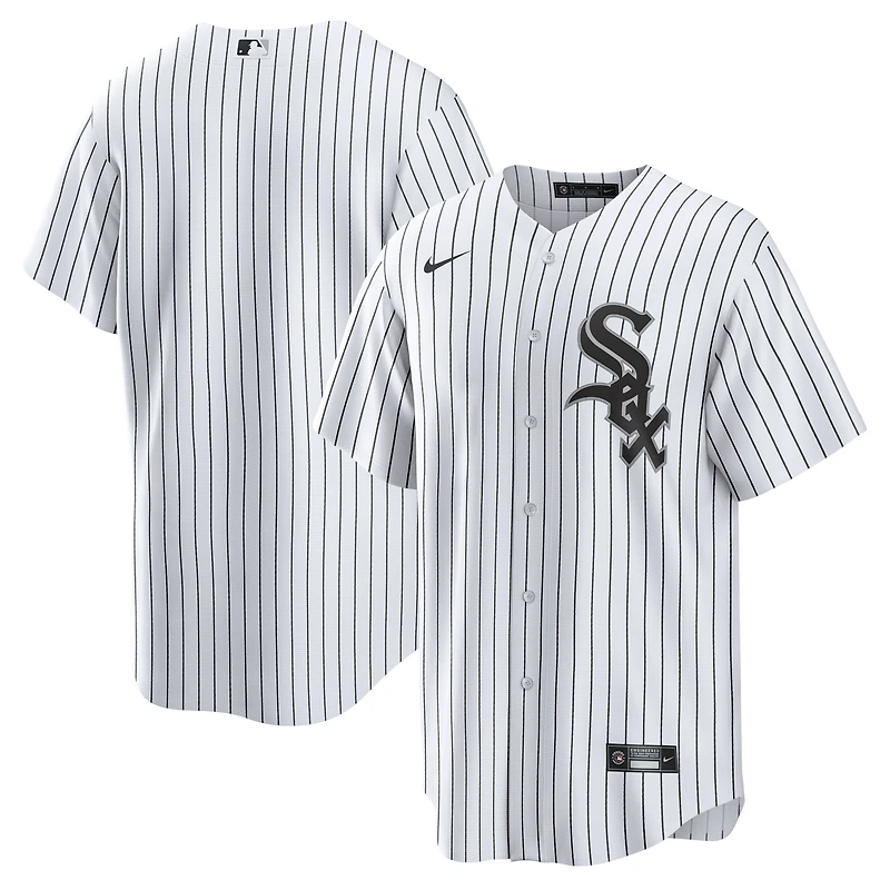 Men's Nike White Chicago Sox Home Blank Replica Jersey