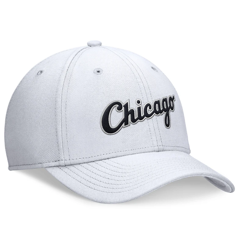 Casquette Nike Performance Flex blanche des Chicago White Sox pour homme