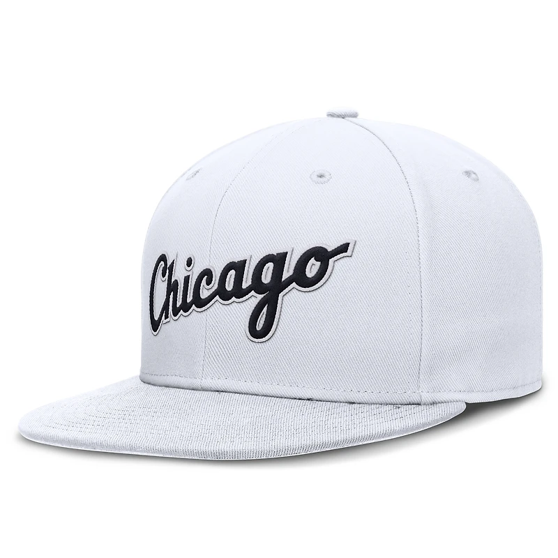 Men's Nike White Chicago Sox True Performance Fitted Hat