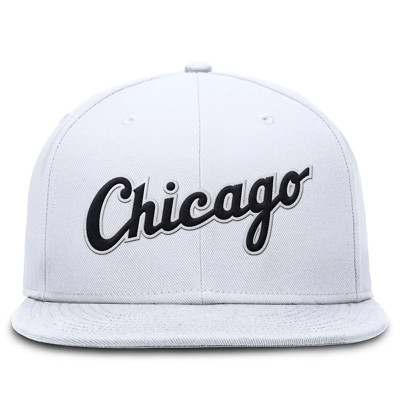Men's Nike White Chicago Sox True Performance Fitted Hat