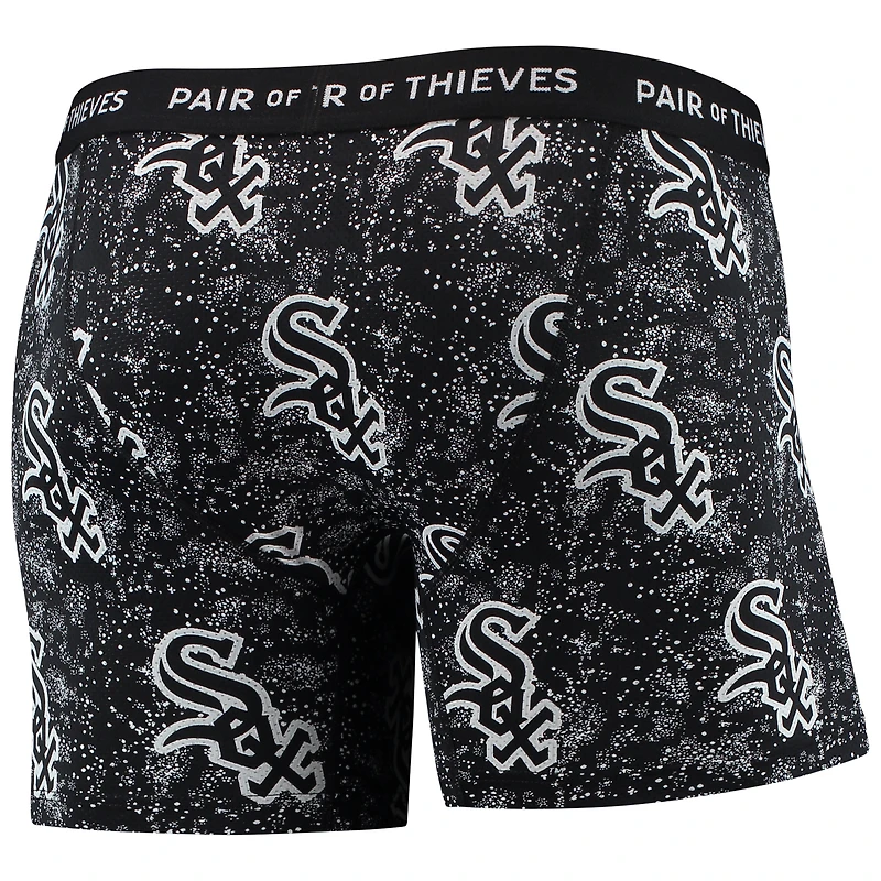 Lot de 2 boxers pour homme Pair of Thieves Black Chicago White Sox Super Fit