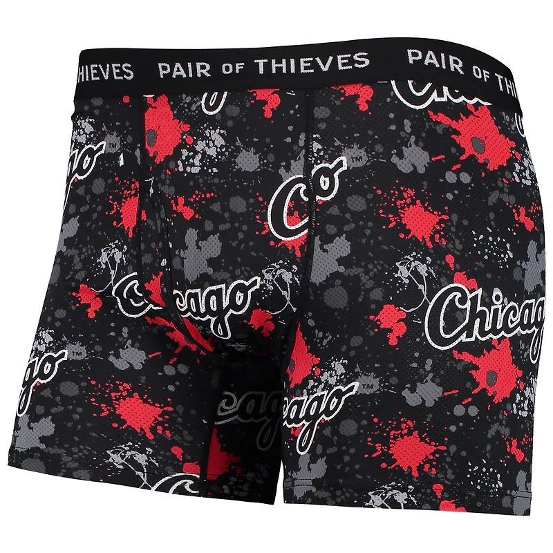Lot de 2 boxers pour homme Pair of Thieves Black Chicago White Sox Super Fit