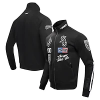 Men's Pro Standard Black Chicago White Sox Fast Lane Full-Zip Track Jacket