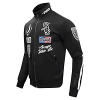 Men's Pro Standard Black Chicago White Sox Fast Lane Full-Zip Track Jacket