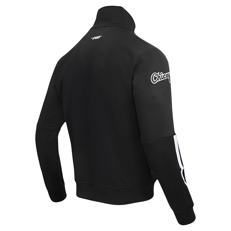 Men's Pro Standard Black Chicago White Sox Fast Lane Full-Zip Track Jacket