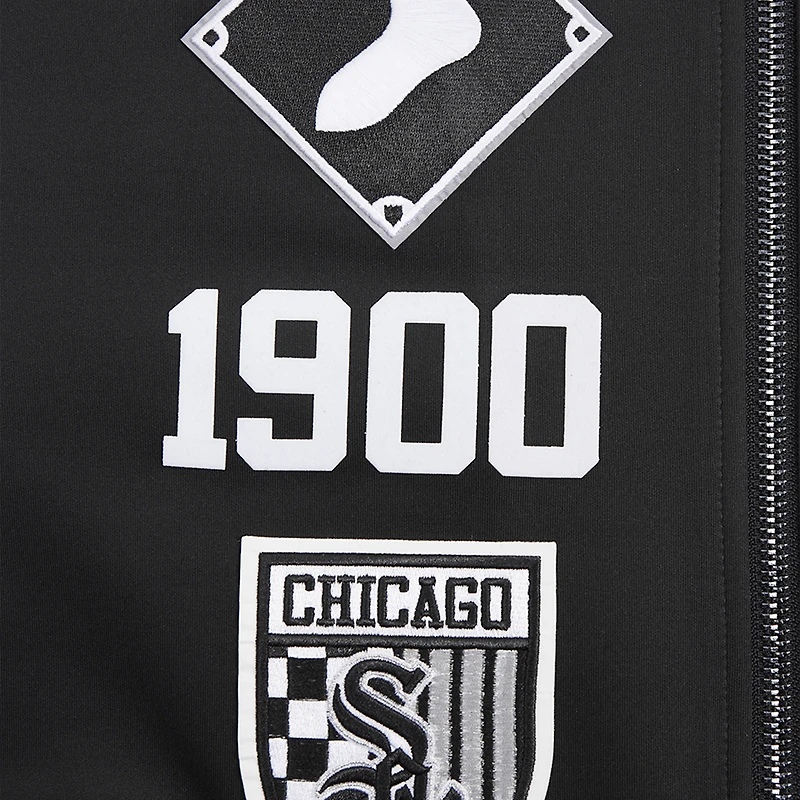 Men's Pro Standard Black Chicago White Sox Fast Lane Full-Zip Track Jacket