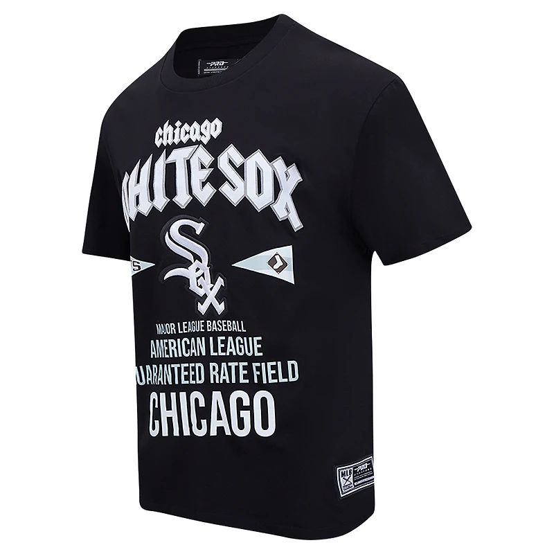 Men's Pro Standard Black Chicago White Sox Oversized City Tour T-Shirt