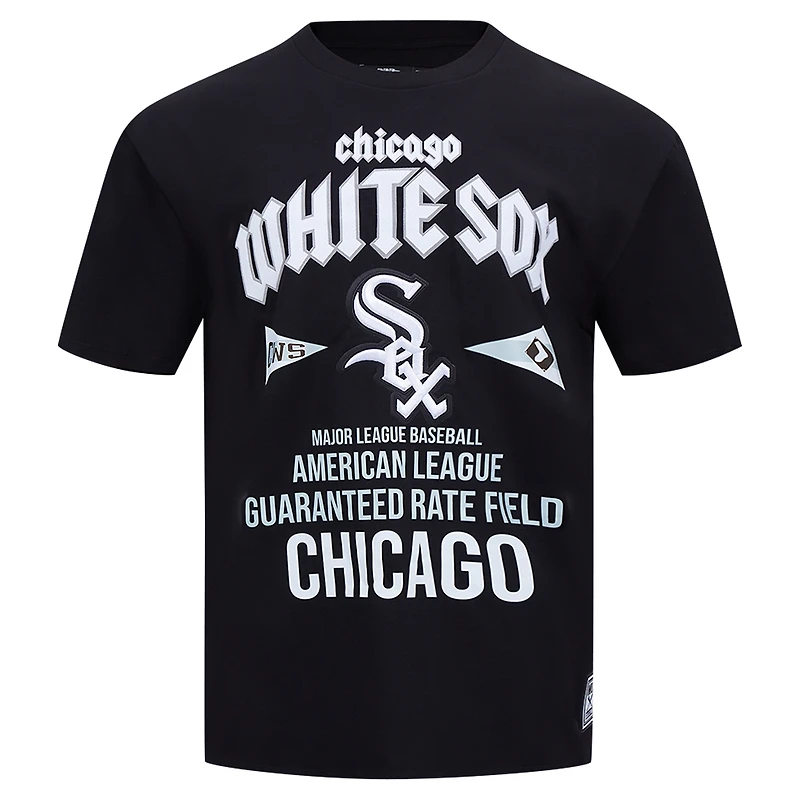 T-shirt surdimensionné City Tour Pro Standard pour hommes, noir, Chicago White Sox