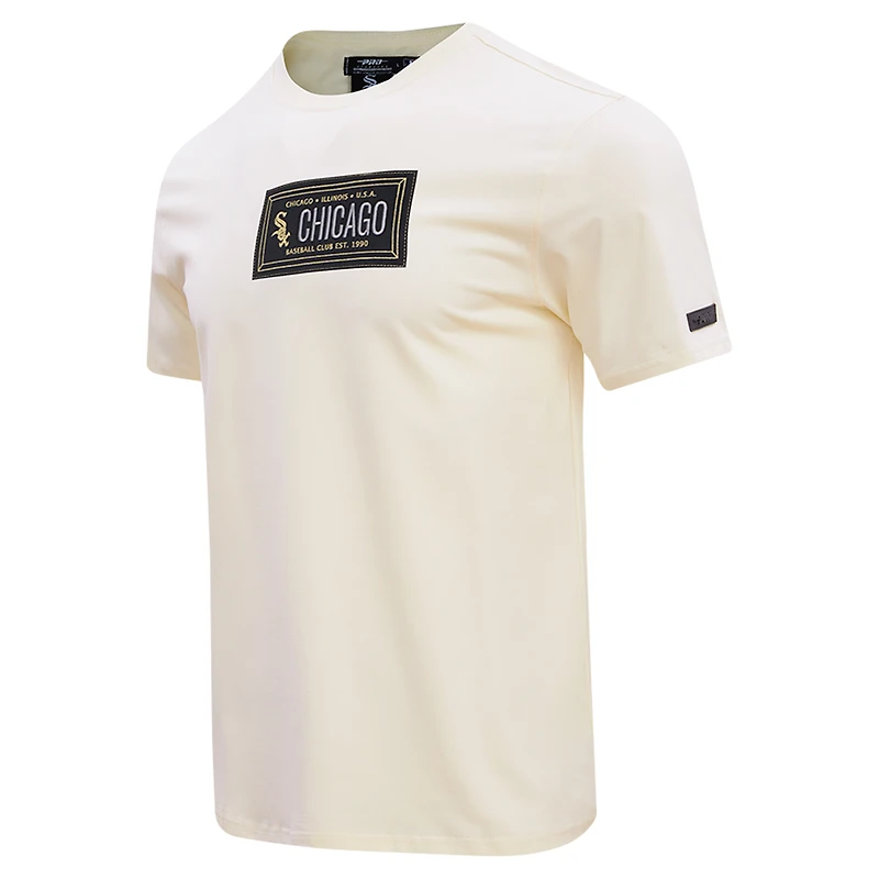 T-shirt avec badge de membre du club des White Sox Chicago Pro Standard crème pour hommes