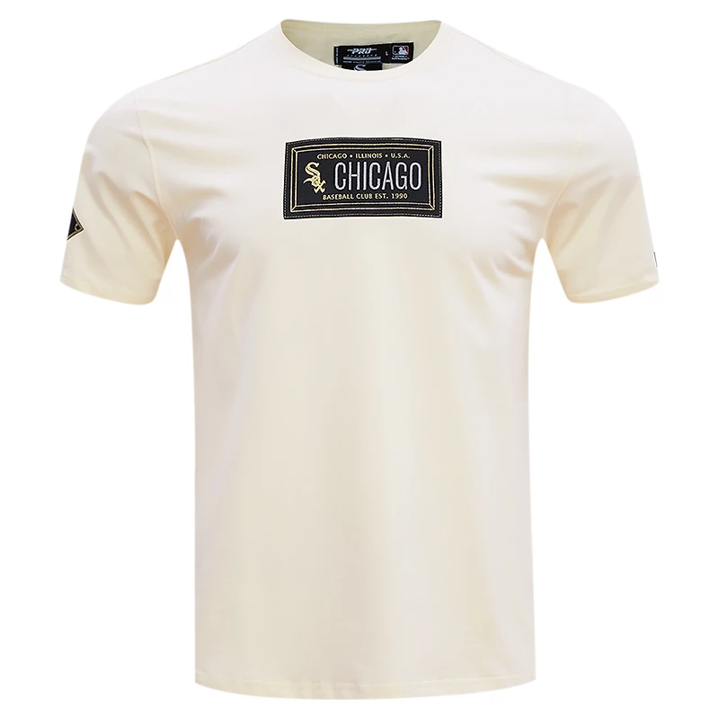 T-shirt avec badge de membre du club des White Sox Chicago Pro Standard crème pour hommes