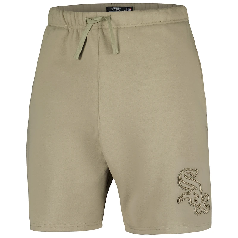 Men's Pro Standard Khaki Chicago White Sox Neutral Fleece Shorts