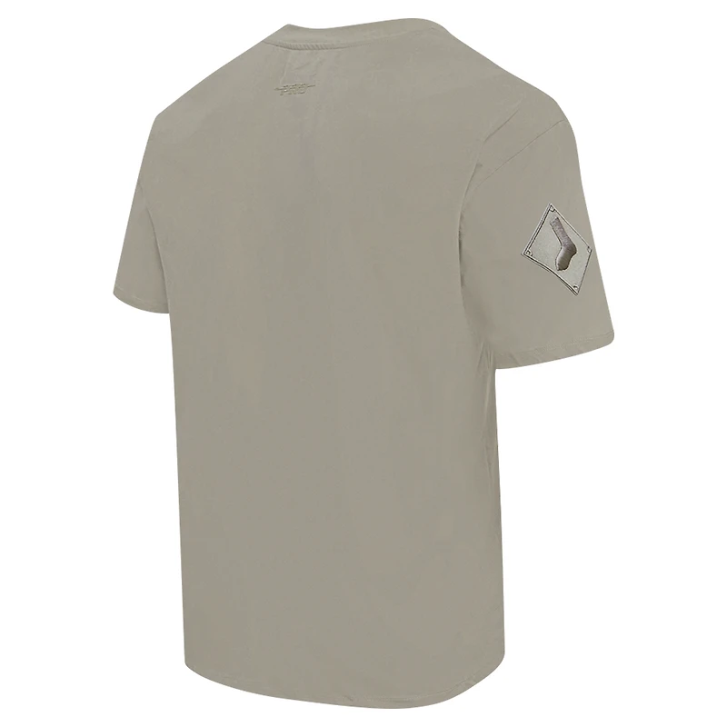 Men's Pro Standard Tan Chicago White Sox Neutral Drop Shoulder T-Shirt