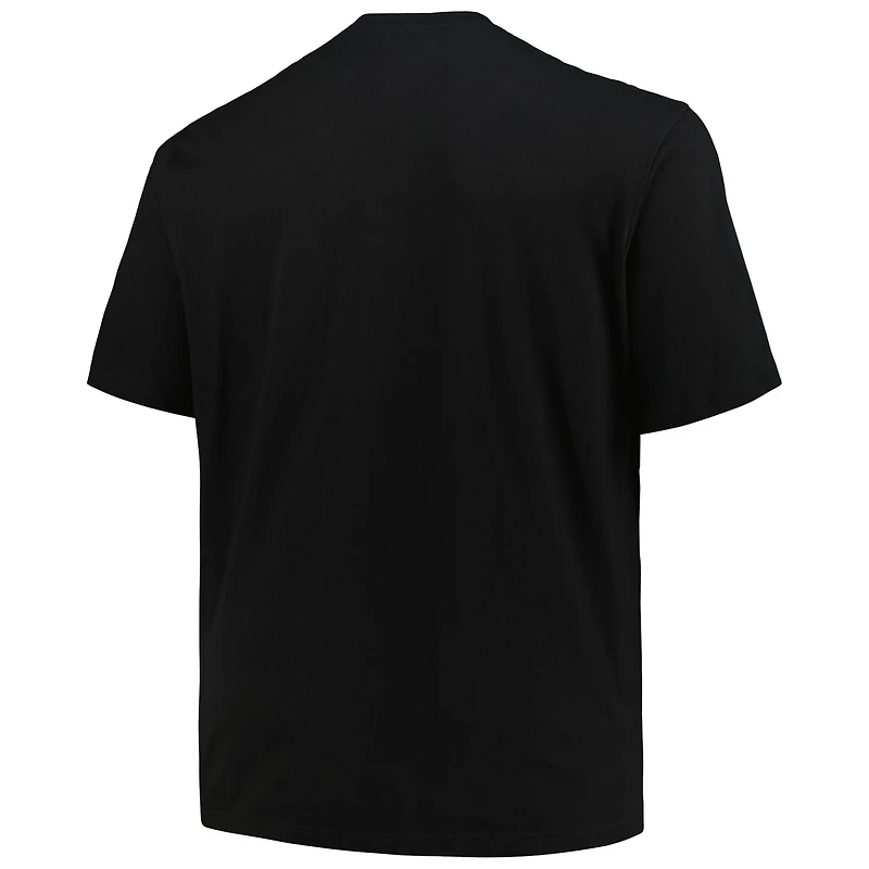 Profil pour homme Noir Chicago White Sox Big & Tall Heart Soul T-shirt
