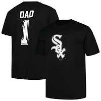 Profil pour homme Noir Chicago White Sox Big & Tall #1 Dad T-shirt