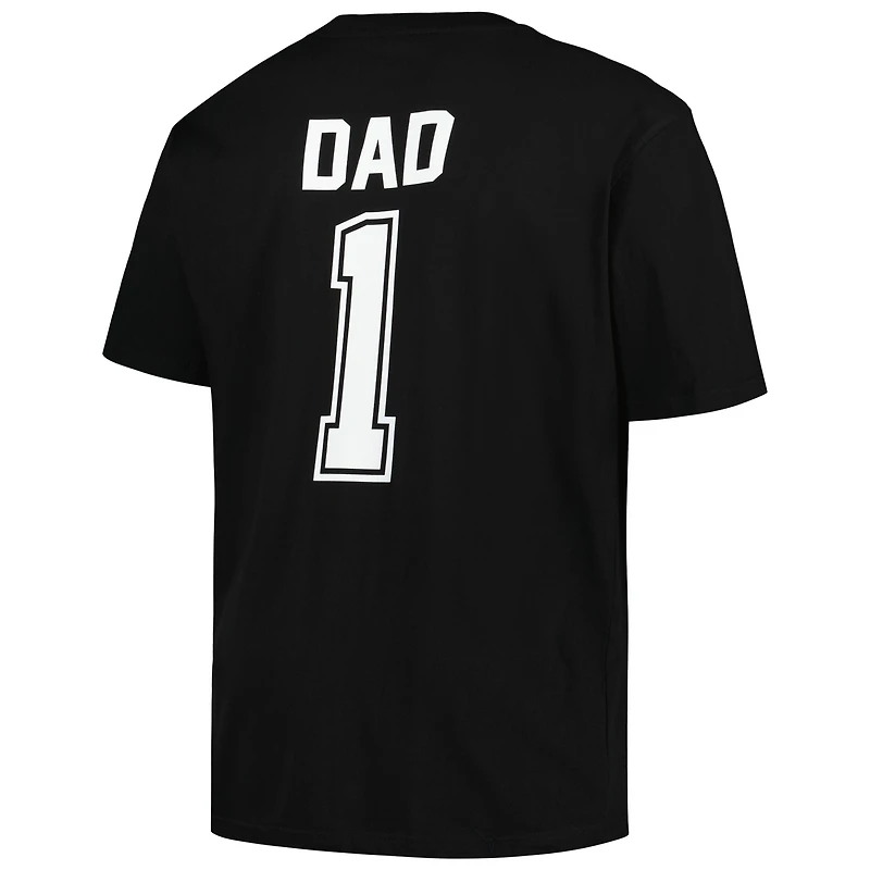 Profil pour homme Noir Chicago White Sox Big & Tall #1 Dad T-shirt