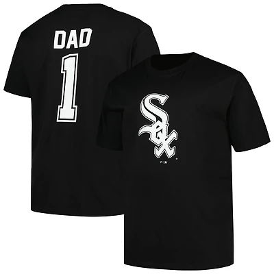 Profil pour homme Noir Chicago White Sox Big & Tall #1 Dad T-shirt