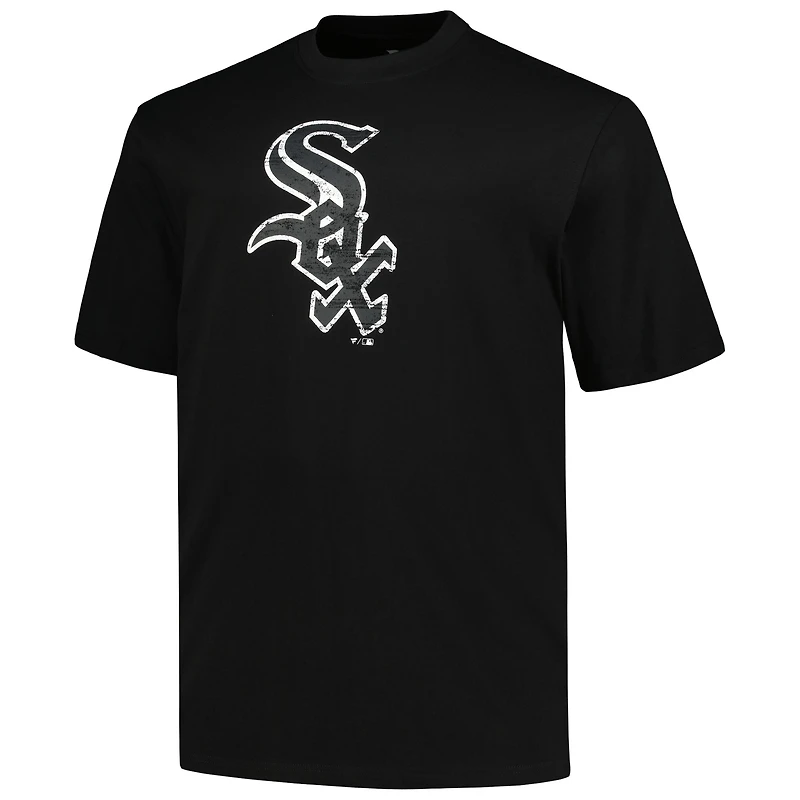 T-shirt noir avec logo principal des White Sox de Chicago pour hommes