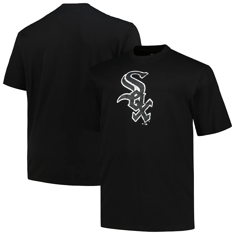 T-shirt noir avec logo principal des White Sox de Chicago pour hommes