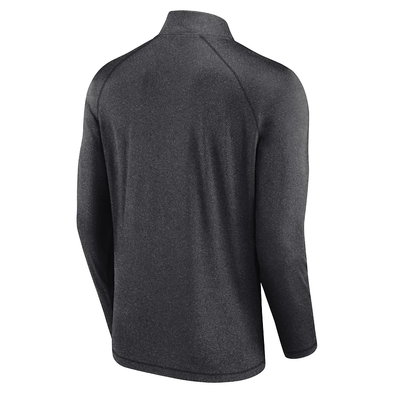 Haut à quart de zip raglan noir Chicago White Sox Big & Tall pour hommes
