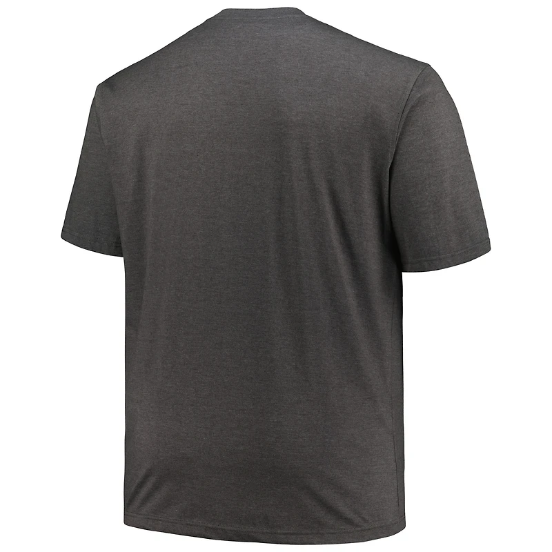 Profil pour hommes Heather Black Chicago White Sox Big & Tall T-shirt avec logo vieilli