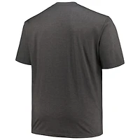 Profil pour hommes Heather Black Chicago White Sox Big & Tall T-shirt avec logo vieilli