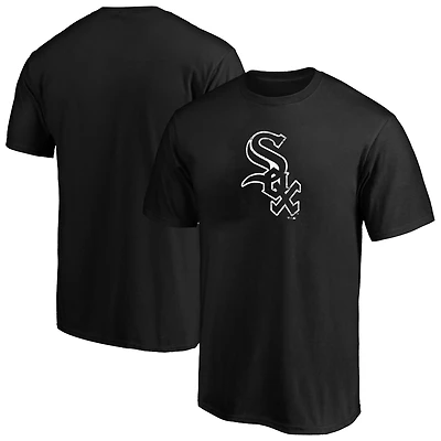 Profil pour hommes Heather Black Chicago White Sox Big & Tall T-shirt avec logo vieilli