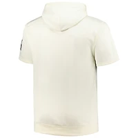 Sweat à capuche manches courtes contrastées Profile Oatmeal Chicago White Sox pour homme