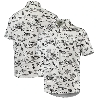 Men's Reyn Spooner White Chicago Sox Kekai Performance Button-Down Shirt