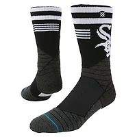 Chaussettes mi-mollet Stance Chicago White Sox Diamond Pro pour hommes, noires