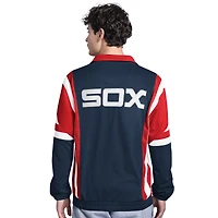 Men's Starter Navy/Red Chicago White Sox Contender Tricot Full-Zip Track Jacket