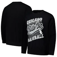 Sweat-shirt ras du cou léger noir Stitches pour homme, Chicago White Sox