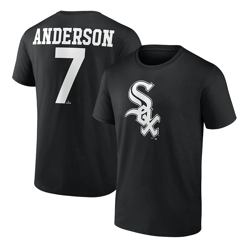 Men's Tim Anderson Black Chicago White Sox Player Icon T-Shirt