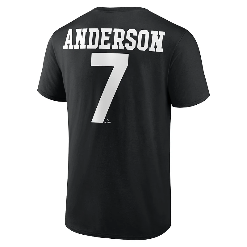 Men's Tim Anderson Black Chicago White Sox Player Icon T-Shirt