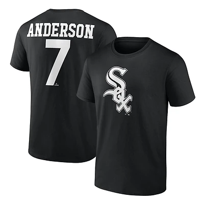 Men's Tim Anderson Black Chicago White Sox Player Icon T-Shirt