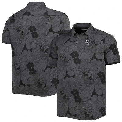Tommy Bahama Black Chicago White Sox Big & Tall Miramar Blooms Polo pour homme