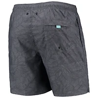 Men's Tommy Bahama Black Chicago White Sox Naples Layered Leaves Swim Trunks