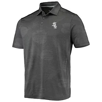 Polo pour homme Tommy Bahama Charcoal Chicago White Sox Palm Coast Delray Fond IslandZone Allover