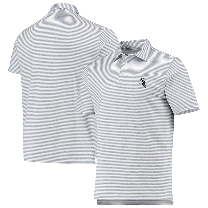 Men's Vineyard Vines Gray Chicago White Sox Heathered Winstead Sankaty Polo