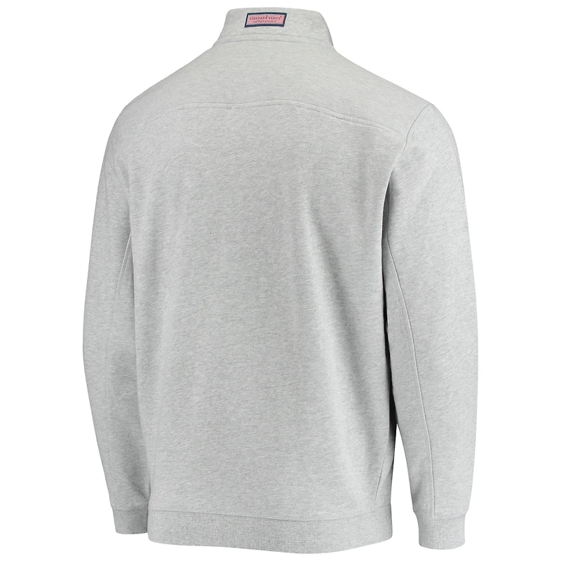 Men's Vineyard Vines Heather Gray Chicago White Sox Shep Shirt Quarter-Zip Sweatshirt