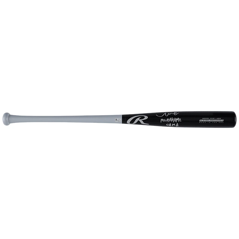 Munetaka Murakami Chicago White Sox Autographed Black Rawlings Player Preferred Bat with "Murakami-Sama" Inscription