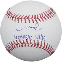 Balle de baseball Rawlings MLB autographiée par Munetaka Murakami des White Sox de Chicago avec inscription « Murakami-Sama »